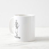 Mug Squelette Sassy "Jamais mieux" (Devant gauche)