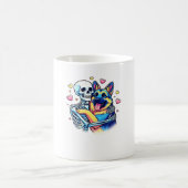 Mug Squelette serrant un berger allemand � Unique goth (Centre)