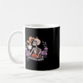 Mug Squelette Super Rétro Restant Vivant Café Hallowe (Gauche)