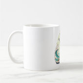 Mug Squelette surfer sur les vagues (Gauche)