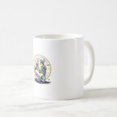 Mug Squelette tenant Chat Crâne Kitty Cute Goth Hallow (Devant droit)