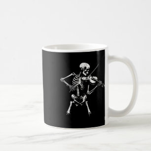 Mug Squelette Vintage Jouant Du Violon Halloween Rock