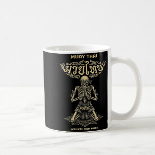Mug Squelette vintage Wai Kru Ram Muay Thai Gym Boxe