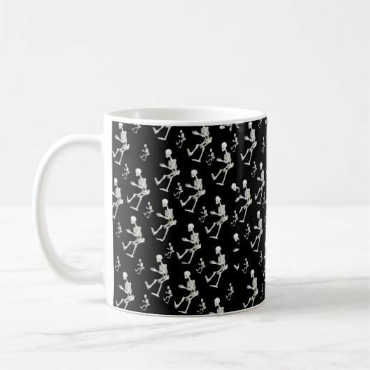 Mug squelettes d'halloween (Gauche)