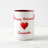 Mug Squelettes gothiques amusants & coeur d'amour Vale (Centre)