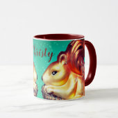 Mug Squerrl and pinecone vintage (Devant droit)