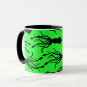 Mug Squid Art green Mok (Voorkant links)