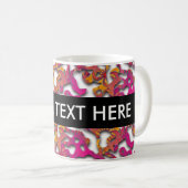 Mug Squiggly Loops seamless patent 14 + your backgr. (Devant droit)