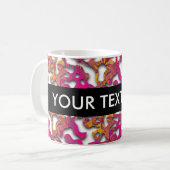 Mug Squiggly Loops seamless patent 14 + your backgr. (Devant gauche)