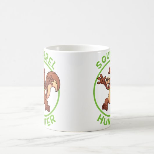 Mug Squirrel Hunter Funny Shooting Hunting Zany Brainy (Centre)