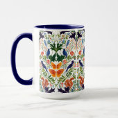 Mug Squirrels Birds & Butterflies Pattern (Gauche)