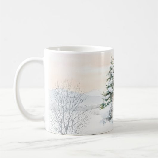Mug Squirrels in winter forest  (Gauche)