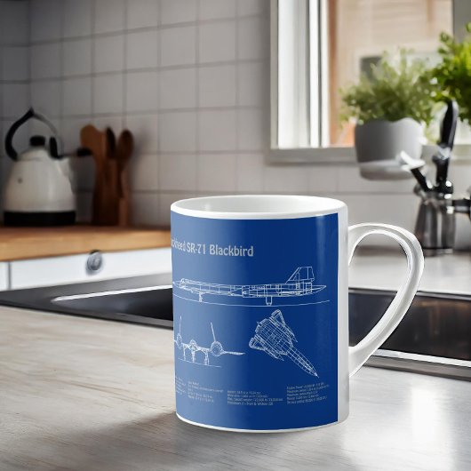 Mug SR-71 Blackbird - Plan directeur de l'avion AD