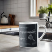 Mug SR-71 Blackbird - Plan directeur de l'avion PD