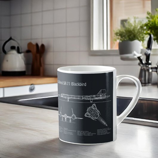 Mug SR-71 Blackbird - Plan directeur de l'avion PD