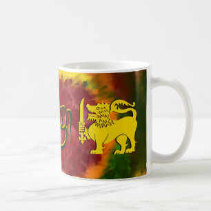 Mug Sri Lanka Drapeau Lion design pour Sri Lankais