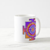 Mug Sri Yantra - Symbole hindouiste Design 1 (Devant droit)