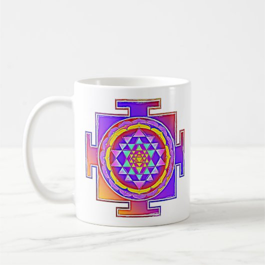 Mug Sri Yantra - Symbole hindouiste Design 1 (Gauche)