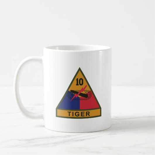 Mug SSI - 10e division blindée avec nom Bande (Gauche)