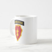 Mug SSI - 25e division d'infanterie avec texte (Devant gauche)