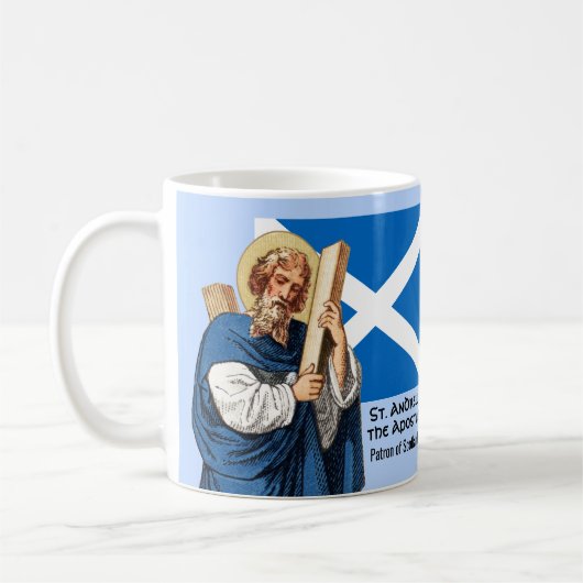 Mug St. André l'Apôtre et le drapeau de l'Écosse (Gauche)