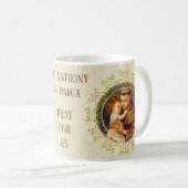 Mug St Anthony de bébé Jésus de Padoue religieux (Devant droit)
