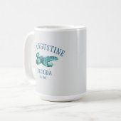 Mug St Augustine EST 1565 Tortue de mer de plage (Devant gauche)