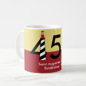 Mug St Augustine, la Floride - établie 1565 - 450th (Devant gauche)