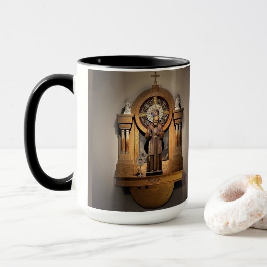 Mug St Aumônier Pio et tombeaux de St Gemma Galgani (Avec donut)