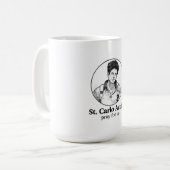 Mug St. Carlo Acutis Conception religieuse d'icônes et (Devant gauche)