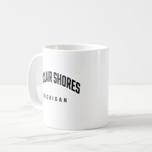 Mug St. Clair Shores Michigan MI (Devant gauche)