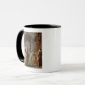 Mug St Clare recevant le voile de St Francis (Devant gauche)