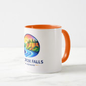Mug St. Croix Falls Wisconsin Scenic River & Cliffs  (Devant droit)