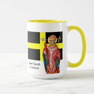 Mug St. David du Pays de Galles (P 001) et son drapeau
