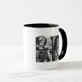 Mug St Denis donnant l'oriflamme au chevalier clément (Devant droit)