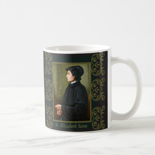 Mug St. Elizabeth Ann Seton Soeur Rosary Charité (Droite)