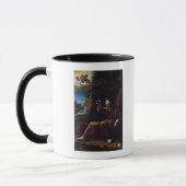 Mug St Francis d'Assisi a consolé par un ange (Gauche)