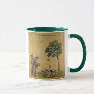 Mug St Francis d'Assisi prêchant aux oiseaux