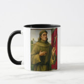 Mug St Francis d'Assissi, c.1490 (tempera sur le (Gauche)