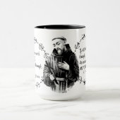 Mug St Francis de citation d'Assisi (Centre)