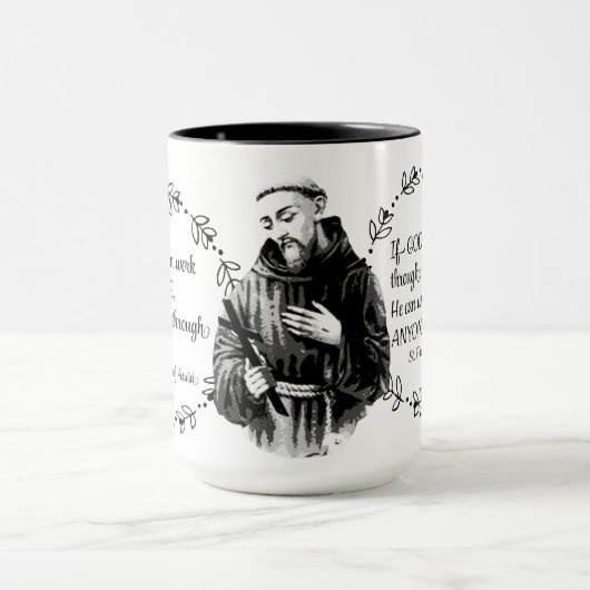 Mug St Francis de citation d'Assisi (Centre)