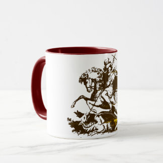 Mug St George le tueur de dragon, prient pour nous