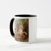Mug St George massacrant le dragon, (huile sur le (Devant gauche)