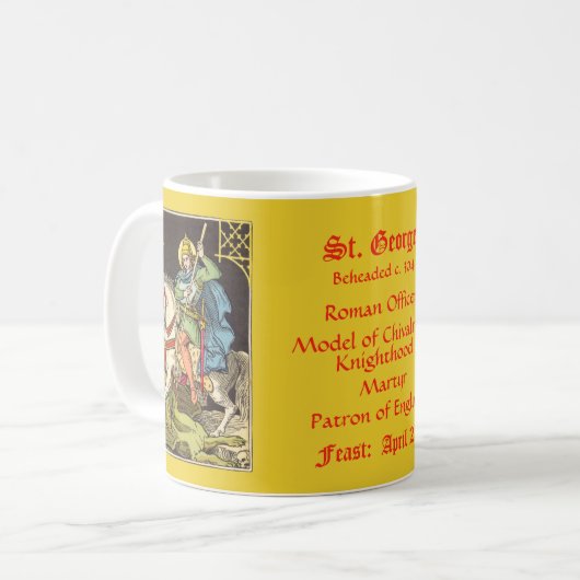 Mug St. George sur le cheval (BS 01) (Devant gauche)