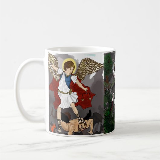 Mug St. Joan of Arc, St. Michael, St. George  (Gauche)