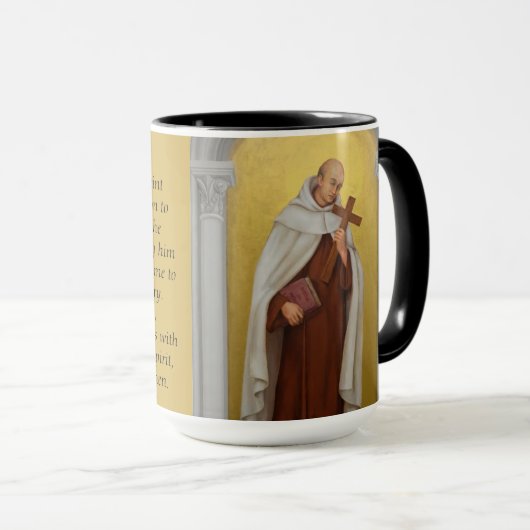 Mug St John de la prière carmélite croisée (Devant droit)
