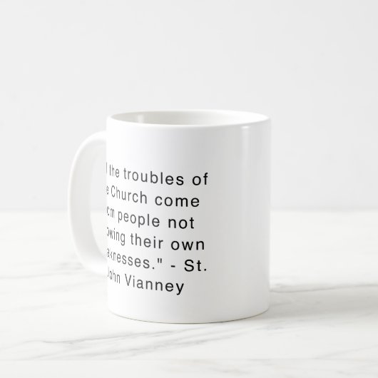 Mug St. John Vianney (Devant gauche)