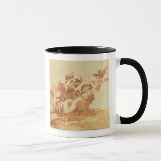 Mug St Joseph adorant l'enfant du Christ (stylo, (Droite)