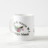 Mug St Kitts et Niévès/Îles Vierges américaines (Devant gauche)