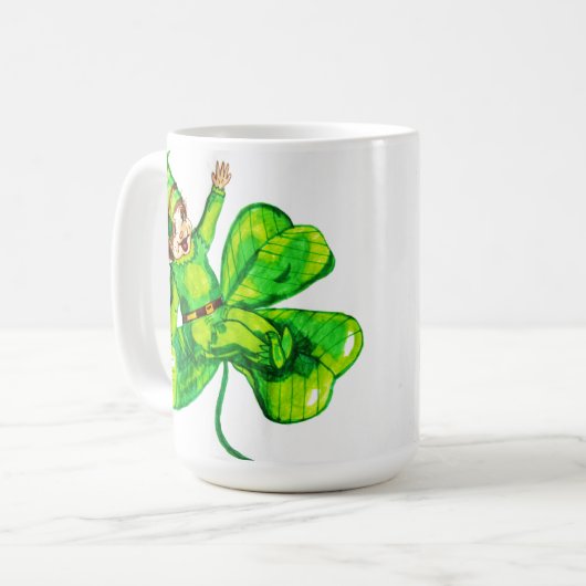 MUG ST. LE BÉBÉ DU JOUR DE PATRICK LEPRECHAUN (Devant gauche)